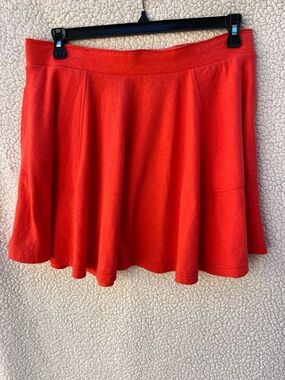 We The Free Bright orange Circle Skirt with pockets